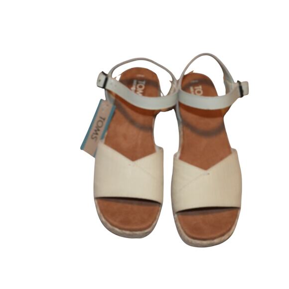 Toms Womens Abby Flatform Espadrille Sandal Natural sandal size 7 - Picture 10 of 11